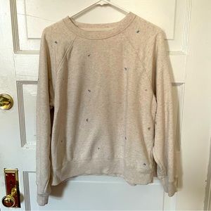 AE flower crew neck sweatshirt